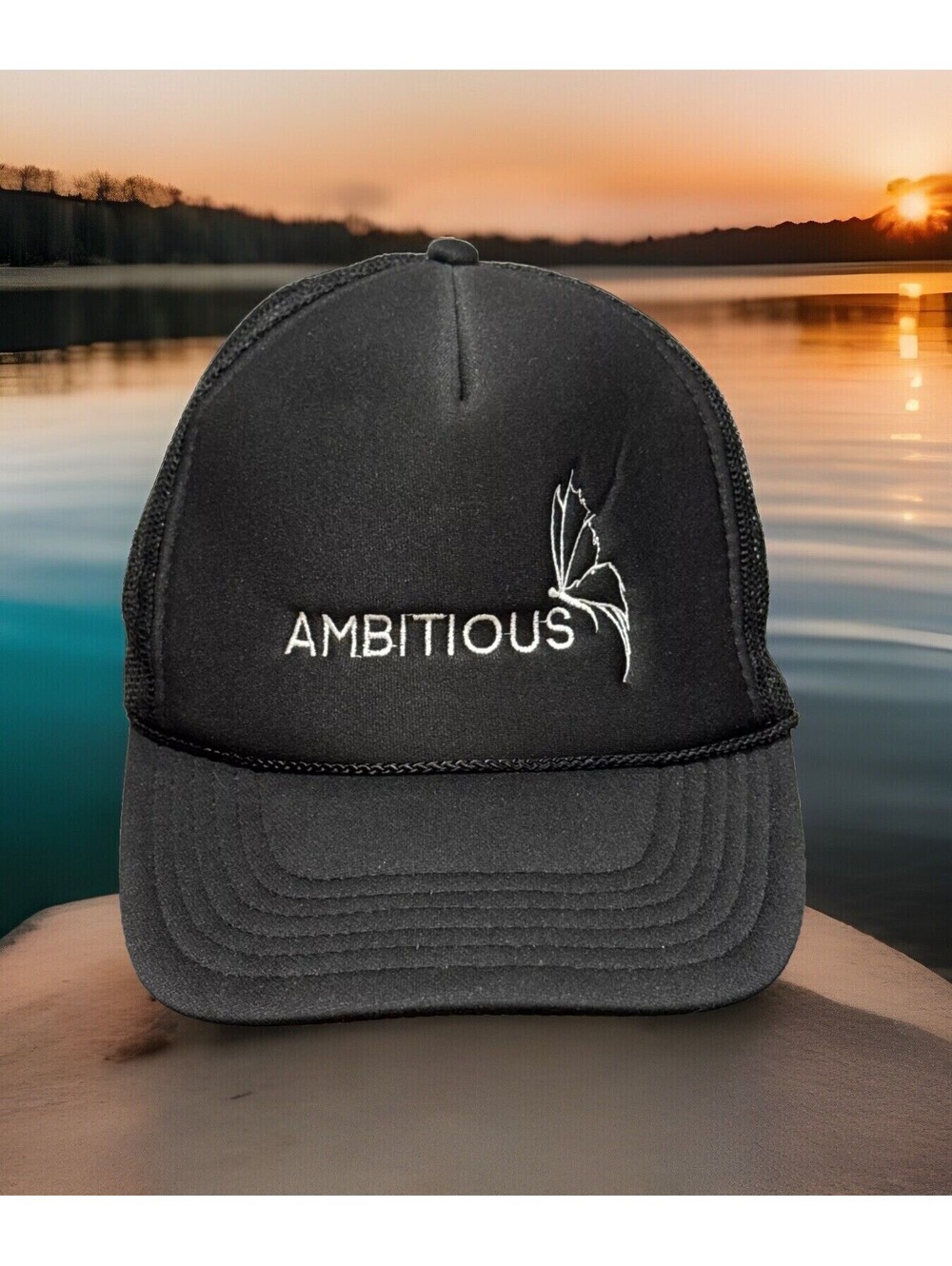 Ambitious Aspiring Enterprising Determined Pioneer Mesh SnapBack Baseball Cap